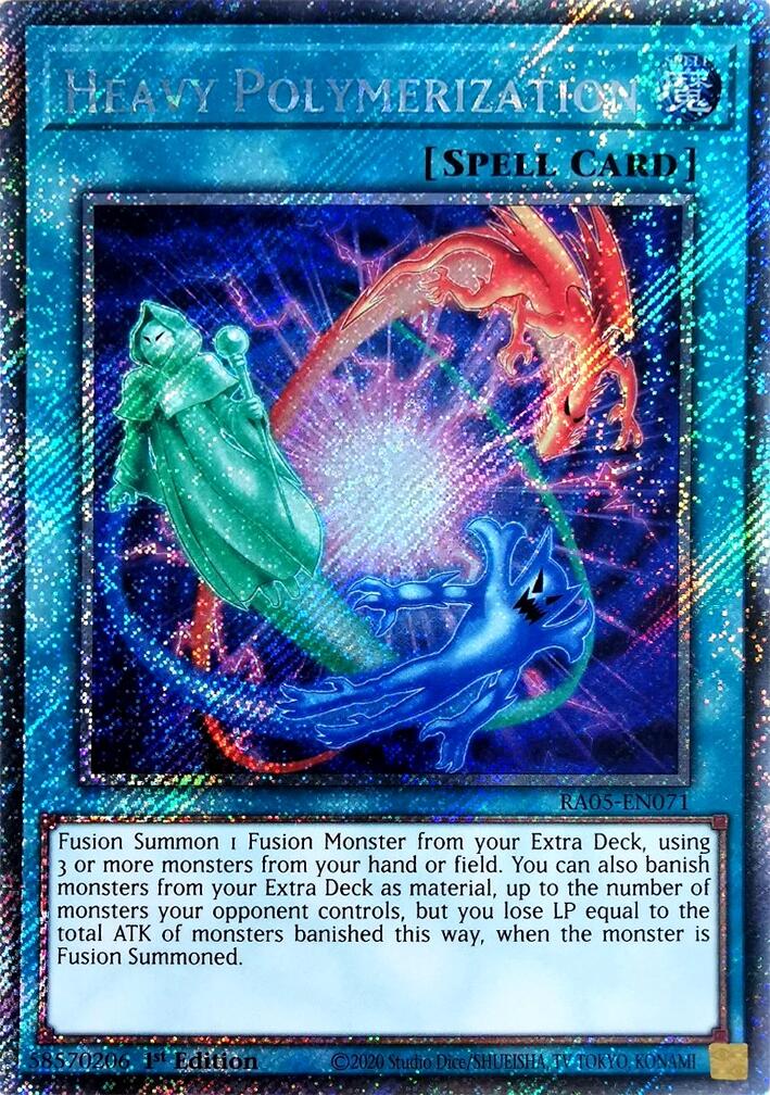 Heavy Polymerization (Platinum Secret Rare) [RA05-EN071] Platinum Secret Rare | Shuffle n Cut Hobbies & Games