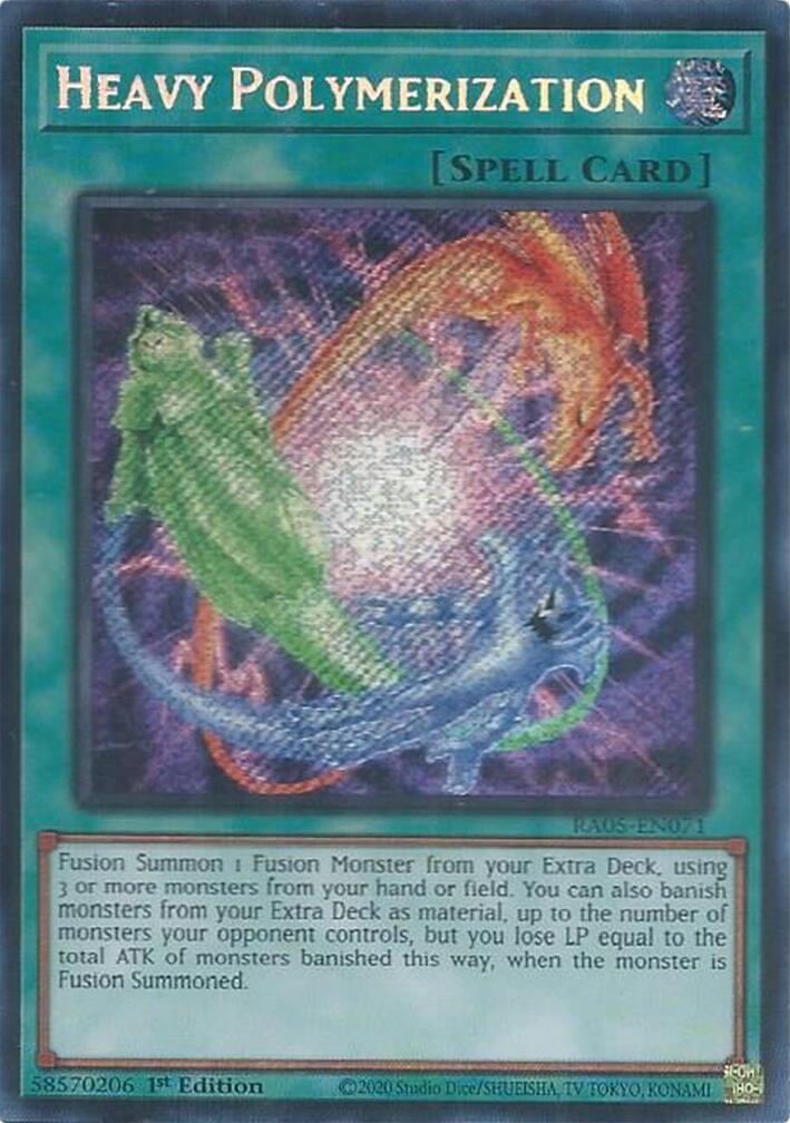 Heavy Polymerization (Secret Rare) [RA05-EN071] Secret Rare | Shuffle n Cut Hobbies & Games