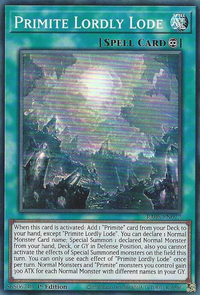 Primite Lordly Lode [RA05-EN072] Super Rare | Shuffle n Cut Hobbies & Games