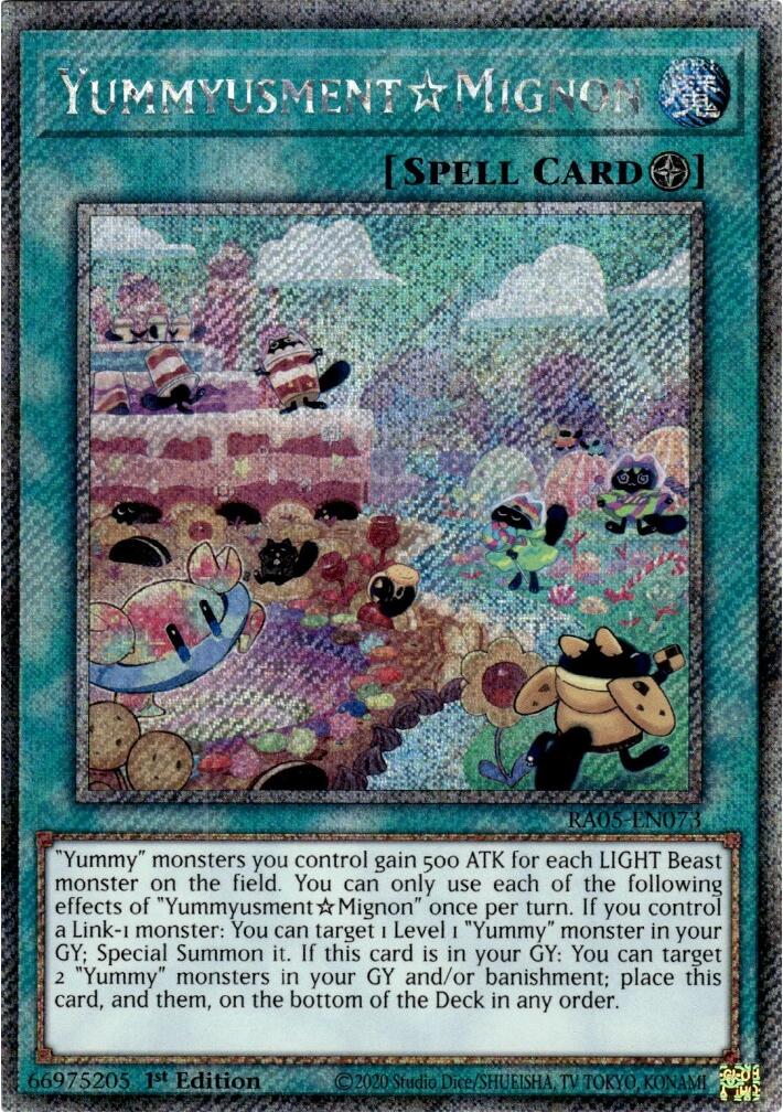 YummyusmentAcroquey (Platinum Secret Rare) [RA05-EN073] Platinum Secret Rare | Shuffle n Cut Hobbies & Games