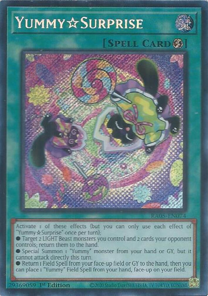 YummySurprise (Secret Rare) [RA05-EN074] Secret Rare | Shuffle n Cut Hobbies & Games