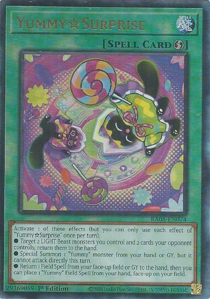 YummySurprise (Ultimate Rare) [RA05-EN074] Ultimate Rare | Shuffle n Cut Hobbies & Games