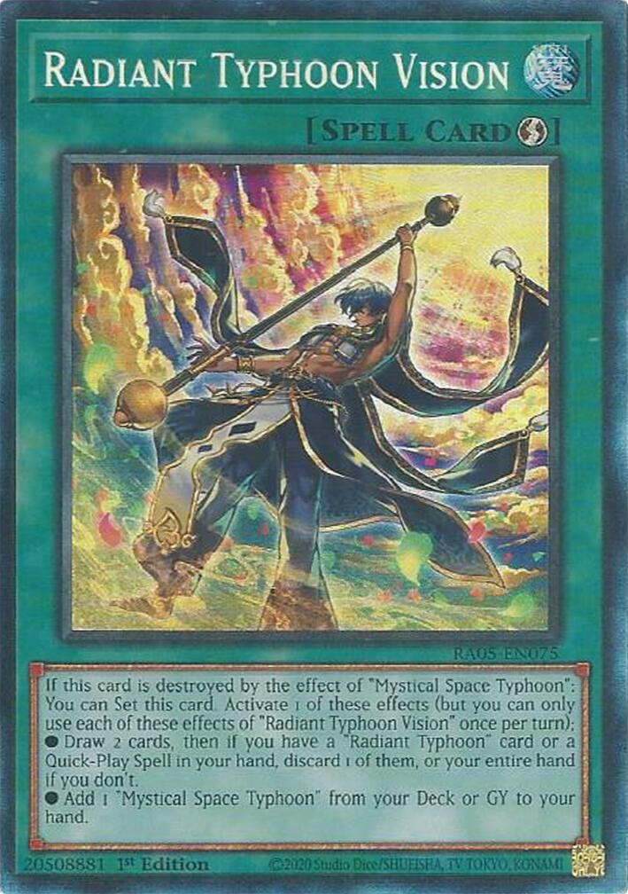 Radiant Typhoon Vision (Collector's Rare) [RA05-EN075] Collector's Rare | Shuffle n Cut Hobbies & Games