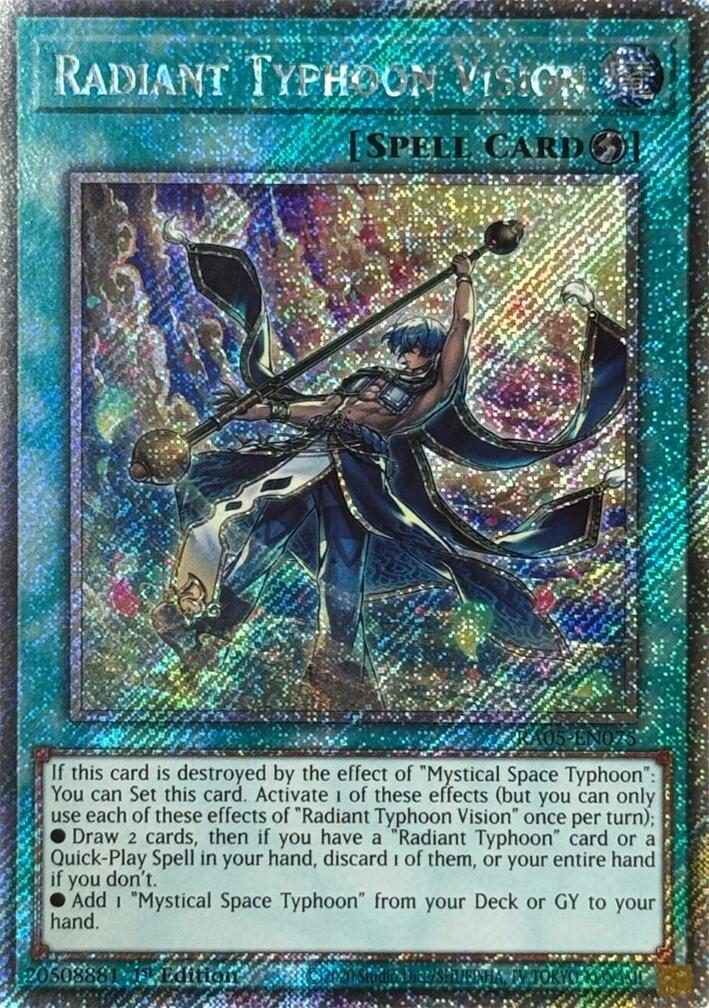 Radiant Typhoon Vision (Platinum Secret Rare) [RA05-EN075] Platinum Secret Rare | Shuffle n Cut Hobbies & Games