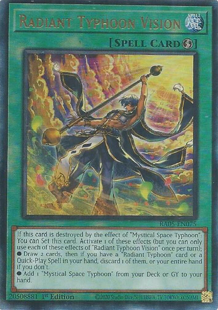 Radiant Typhoon Vision (Ultimate Rare) [RA05-EN075] Ultimate Rare | Shuffle n Cut Hobbies & Games