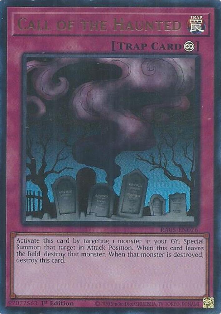 Call of the Haunted (Ultra Rare) [RA05-EN076] Ultra Rare | Shuffle n Cut Hobbies & Games