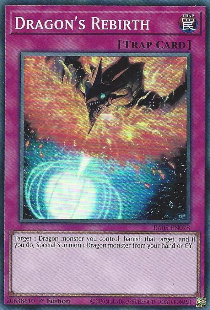 Dragon's Rebirth [RA05-EN078] Super Rare | Shuffle n Cut Hobbies & Games