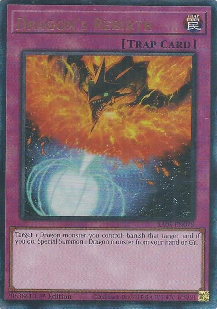 Dragon's Rebirth (Ultimate Rare) [RA05-EN078] Ultimate Rare | Shuffle n Cut Hobbies & Games