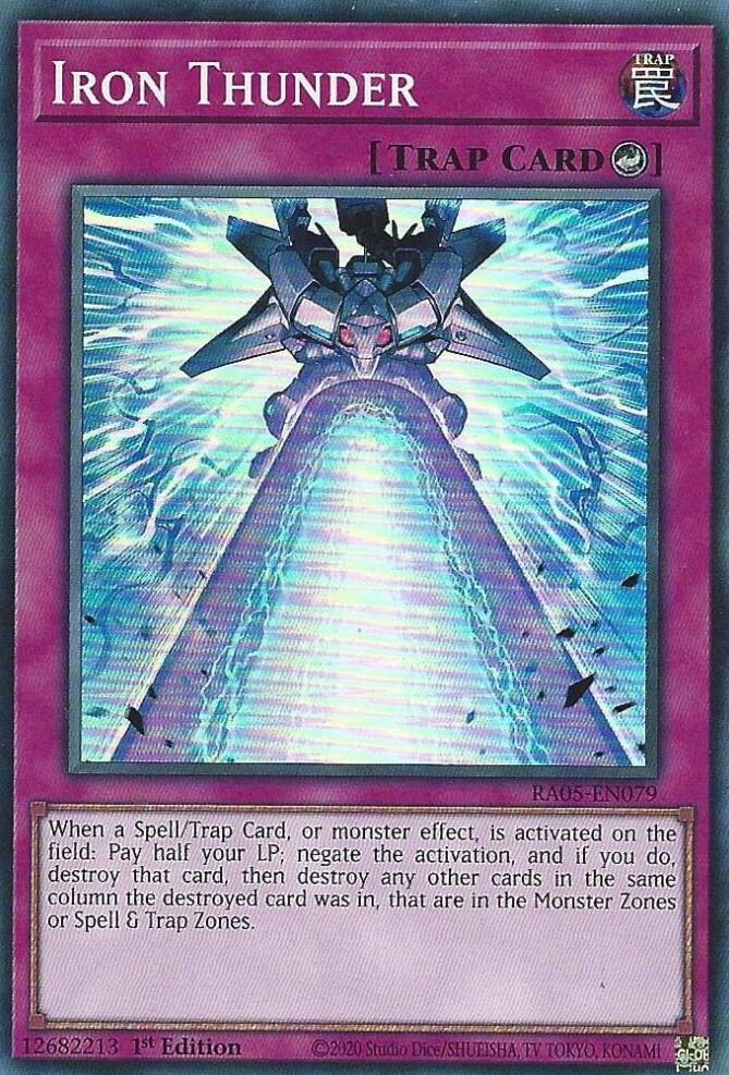 Iron Thunder [RA05-EN079] Super Rare | Shuffle n Cut Hobbies & Games