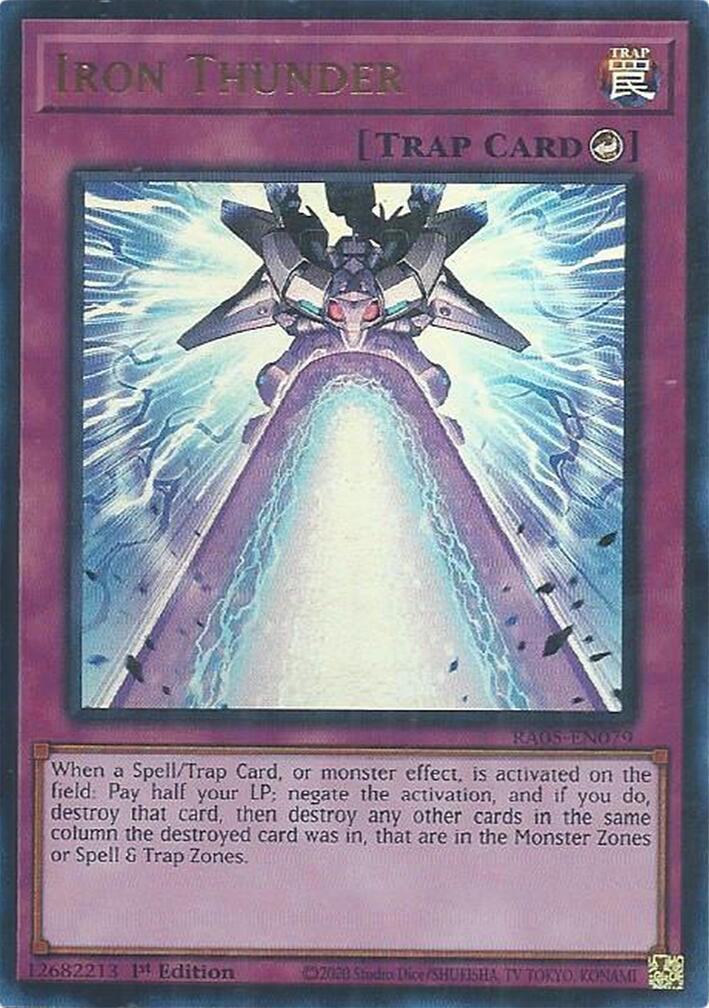 Iron Thunder (Ultra Rare) [RA05-EN079] Ultra Rare | Shuffle n Cut Hobbies & Games