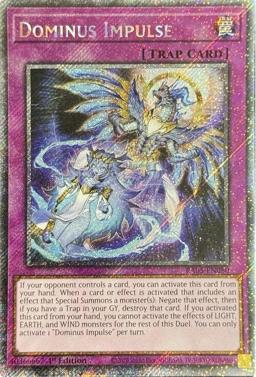 Dominus Impulse (Platinum Secret Rare) [RA05-EN080] Platinum Secret Rare | Shuffle n Cut Hobbies & Games