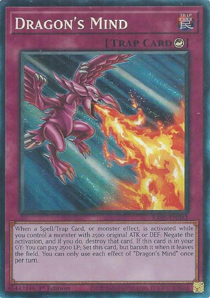 Dragon's Mind (Collector's Rare) [RA05-EN082] Collector's Rare | Shuffle n Cut Hobbies & Games