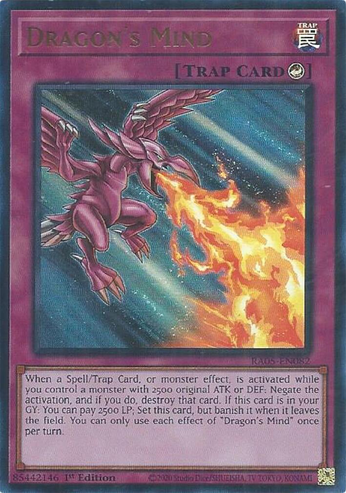 Dragon's Mind (Ultra Rare) [RA05-EN082] Ultra Rare | Shuffle n Cut Hobbies & Games