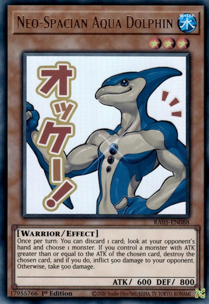 Neo-Spacian Aqua Dolphin [RA05-EN088] Ultra Rare | Shuffle n Cut Hobbies & Games