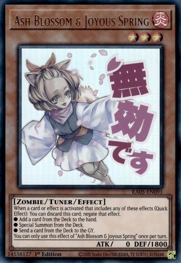 Ash Blossom & Joyous Spring [RA05-EN091] Ultra Rare | Shuffle n Cut Hobbies & Games