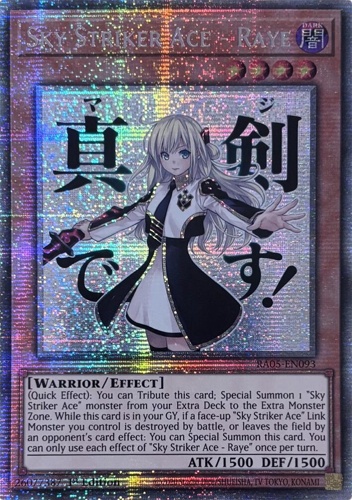 Sky Striker Ace - Raye (Starlight Rare) [RA05-EN093] Starlight Rare | Shuffle n Cut Hobbies & Games