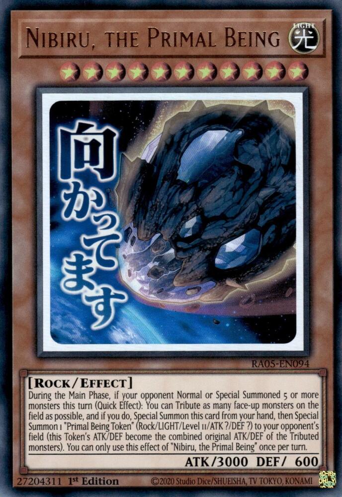 Nibiru, the Primal Being [RA05-EN094] Ultra Rare | Shuffle n Cut Hobbies & Games