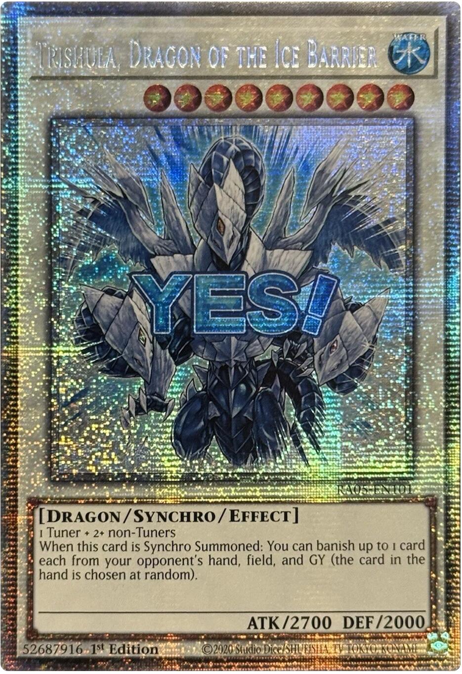 Trishula, Dragon of the Ice Barrier (Starlight Rare) [RA05-EN101] Starlight Rare | Shuffle n Cut Hobbies & Games
