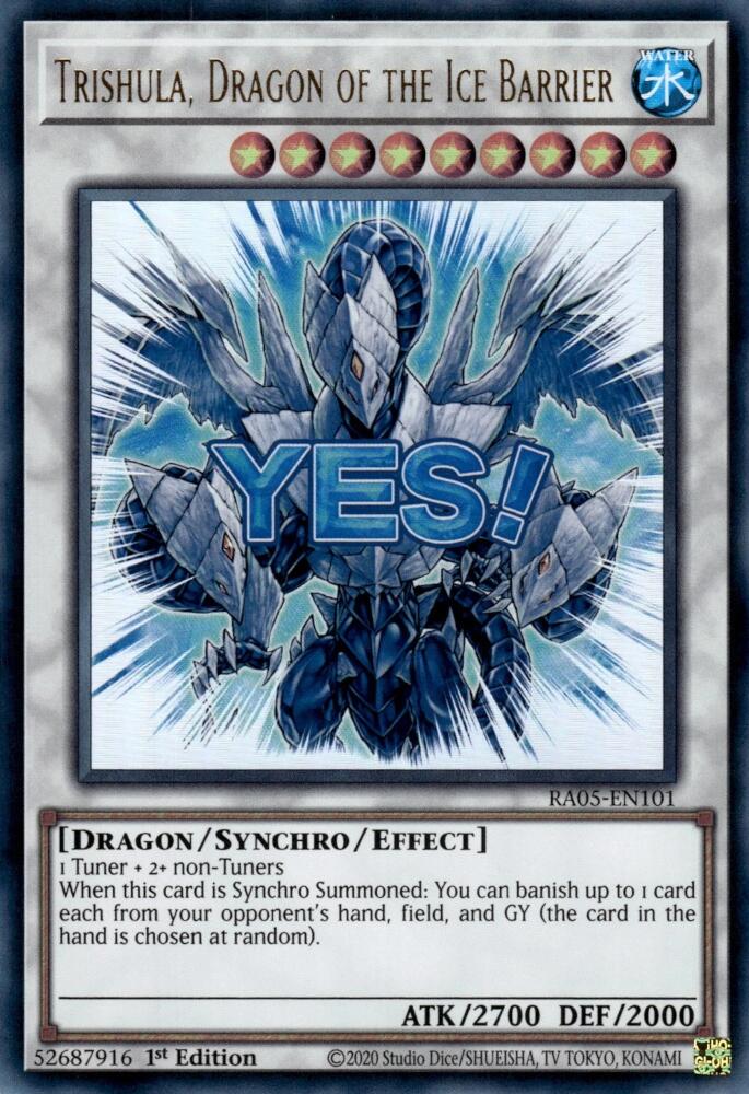 Trishula, Dragon of the Ice Barrier [RA05-EN101] Ultra Rare | Shuffle n Cut Hobbies & Games