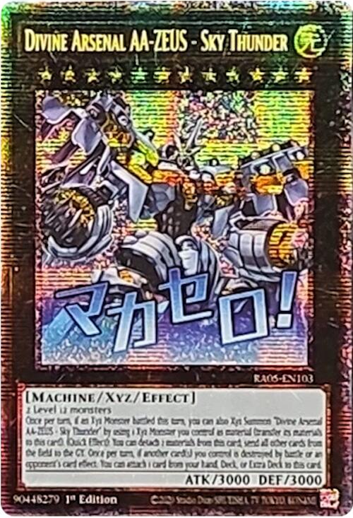 Divine Arsenal AA-ZEUS - Sky Thunder (Starlight Rare) [RA05-EN103] Starlight Rare | Shuffle n Cut Hobbies & Games