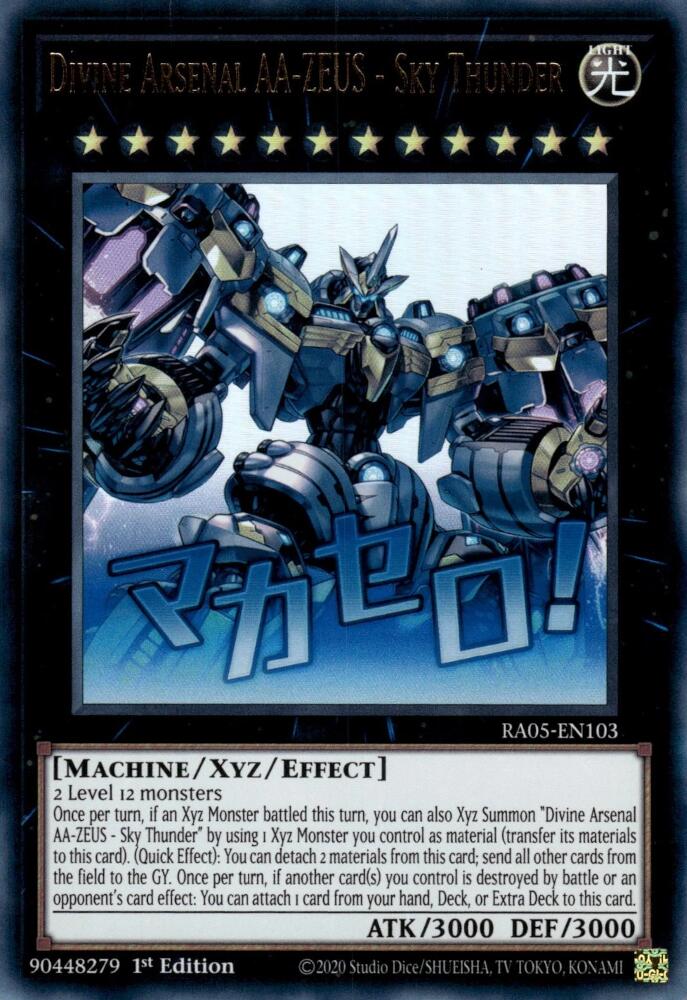Divine Arsenal AA-ZEUS - Sky Thunder [RA05-EN103] Ultra Rare | Shuffle n Cut Hobbies & Games