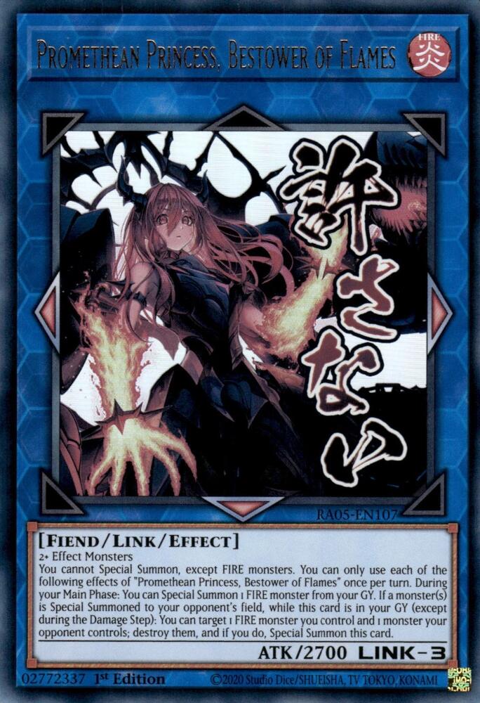 Promethean Princess, Bestower of Flames [RA05-EN107] Ultra Rare | Shuffle n Cut Hobbies & Games
