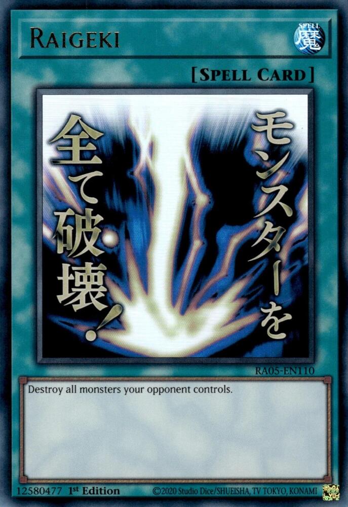 Raigeki [RA05-EN110] Ultra Rare | Shuffle n Cut Hobbies & Games