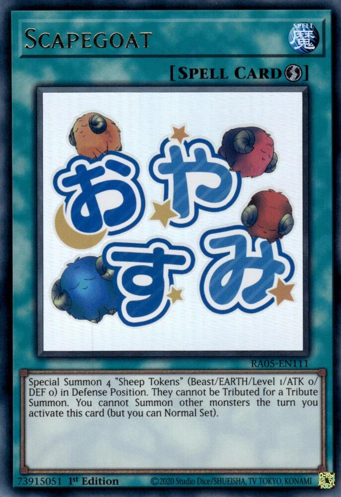 Scapegoat [RA05-EN111] Ultra Rare | Shuffle n Cut Hobbies & Games