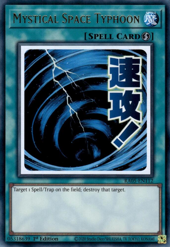Mystical Space Typhoon [RA05-EN112] Ultra Rare | Shuffle n Cut Hobbies & Games