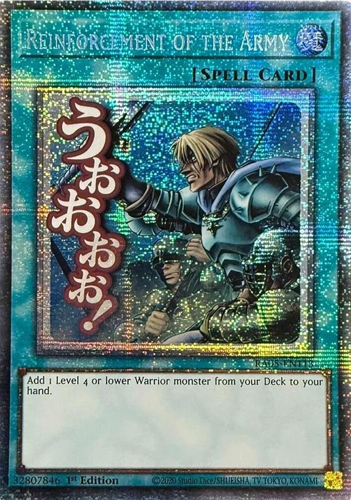 Reinforcement of the Army (Starlight Rare) [RA05-EN113] Starlight Rare | Shuffle n Cut Hobbies & Games