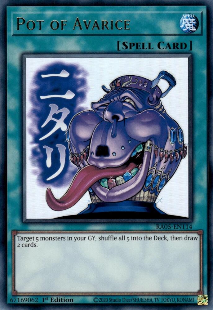 Pot of Avarice [RA05-EN114] Ultra Rare | Shuffle n Cut Hobbies & Games