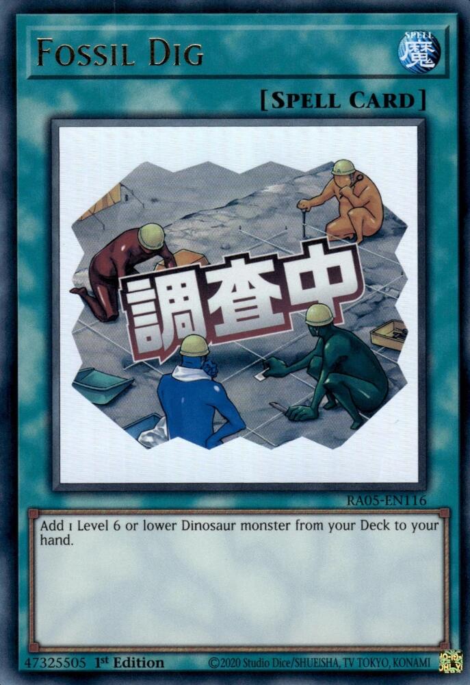 Fossil Dig [RA05-EN116] Ultra Rare | Shuffle n Cut Hobbies & Games