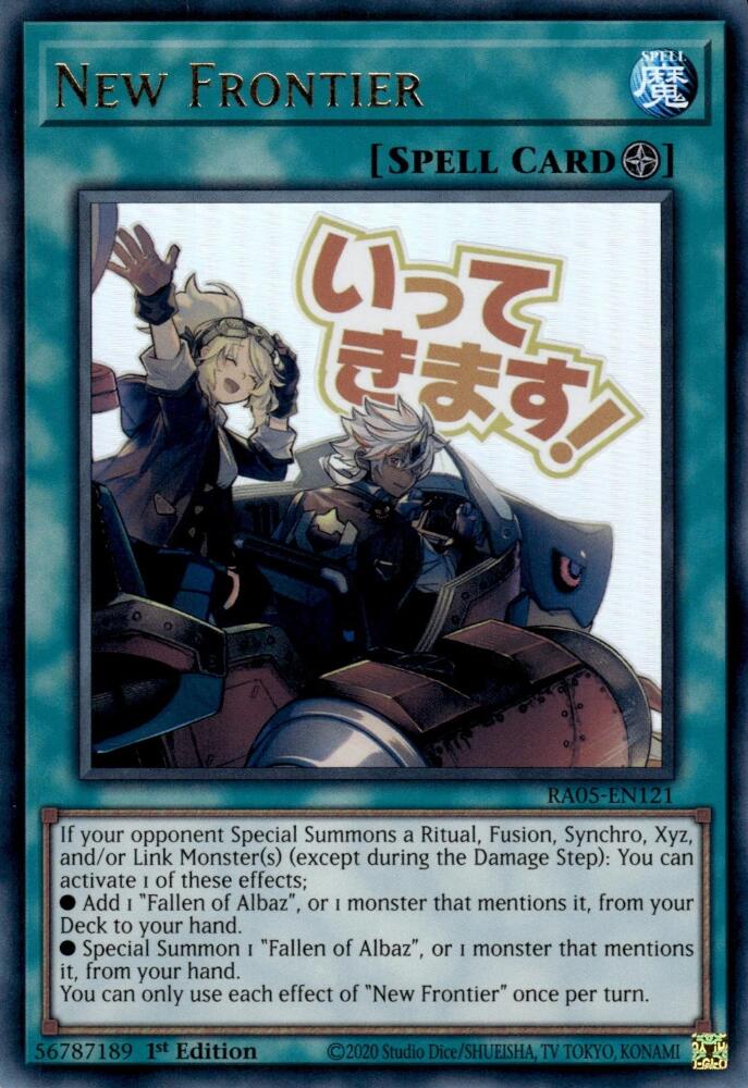 New Frontier [RA05-EN121] Ultra Rare | Shuffle n Cut Hobbies & Games