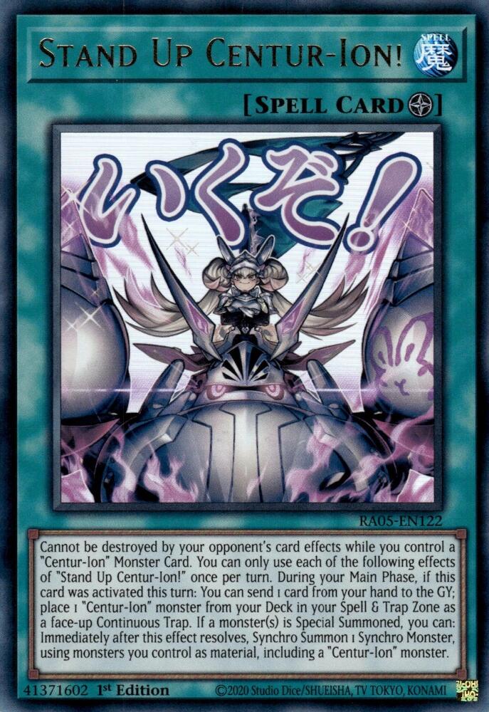 Stand Up Centur-Ion! [RA05-EN122] Ultra Rare | Shuffle n Cut Hobbies & Games