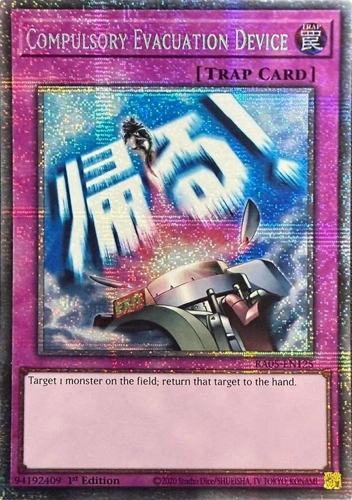 Compulsory Evacuation Device (Starlight Rare) [RA05-EN125] Starlight Rare | Shuffle n Cut Hobbies & Games