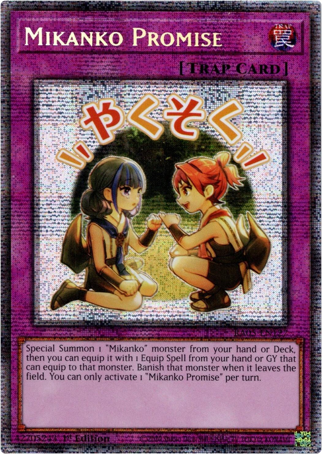 Mikanko Promise (Starlight Rare) [RA05-EN127] Starlight Rare | Shuffle n Cut Hobbies & Games
