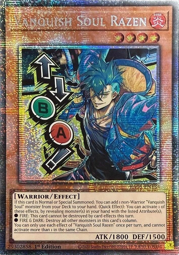 Vanquish Soul Razen (Starlight Rare) (Stamp) [RA05-EN134] Starlight Rare | Shuffle n Cut Hobbies & Games