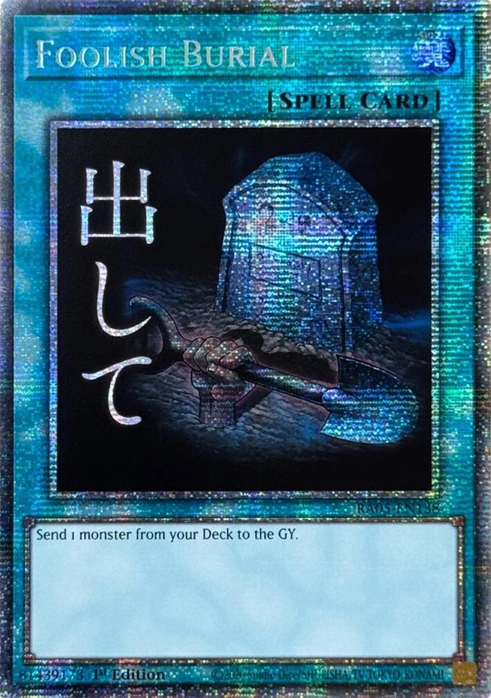 Foolish Burial (Starlight Rare) [RA05-EN138] Starlight Rare | Shuffle n Cut Hobbies & Games