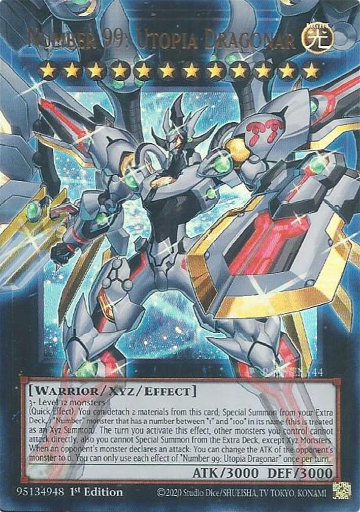 Number 99: Utopia Dragonar [RA05-EN144] Ultra Rare | Shuffle n Cut Hobbies & Games