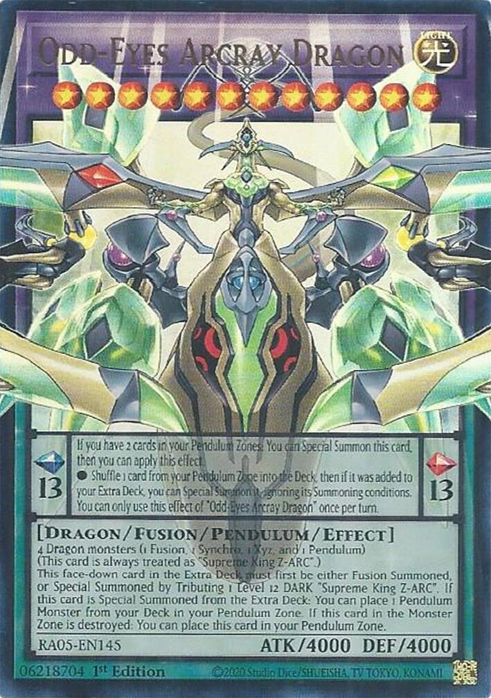 Odd-Eyes Arcray Dragon [RA05-EN145] Ultra Rare | Shuffle n Cut Hobbies & Games