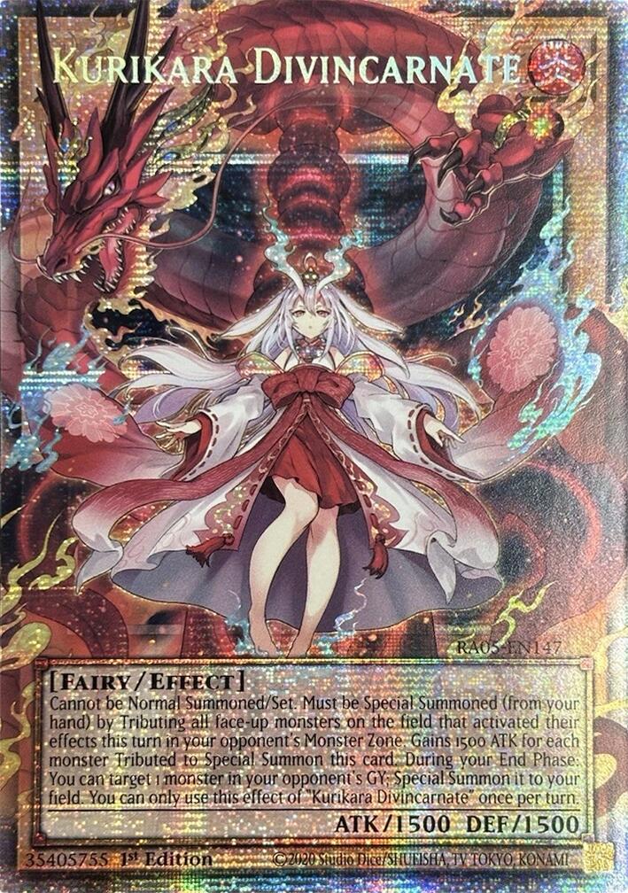 Kurikara Divincarnate (Starlight Rare) [RA05-EN147] Starlight Rare | Shuffle n Cut Hobbies & Games