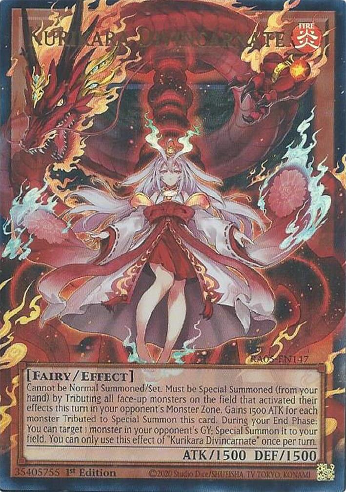 Kurikara Divincarnate [RA05-EN147] Ultra Rare | Shuffle n Cut Hobbies & Games