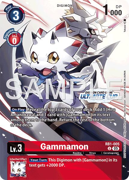 Gammamon [RB1-005] - RB1-005 (Ultimate Cup 26-27 Season 1 Top 16) [Resurgence Booster] | Shuffle n Cut Hobbies & Games