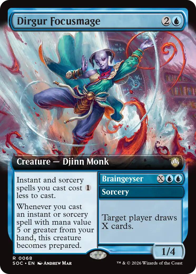 Dirgur Focusmage (Extended Art) [Secrets of Strixhaven Commander] | Shuffle n Cut Hobbies & Games