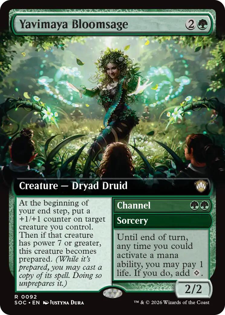 Yavimaya Bloomsage (Extended Art) [Secrets of Strixhaven Commander] | Shuffle n Cut Hobbies & Games