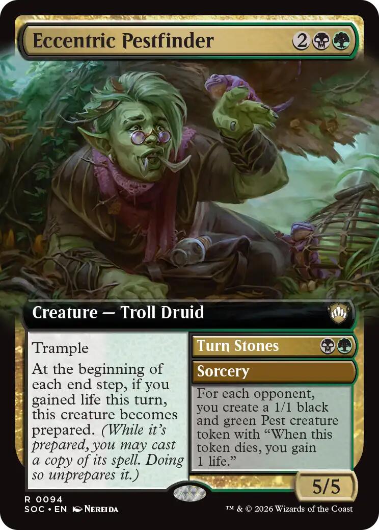 Eccentric Pestfinder (Extended Art) [Secrets of Strixhaven Commander] | Shuffle n Cut Hobbies & Games
