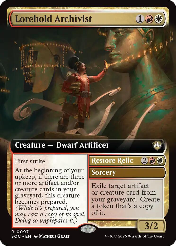 Lorehold Archivist (Extended Art) [Secrets of Strixhaven Commander] | Shuffle n Cut Hobbies & Games