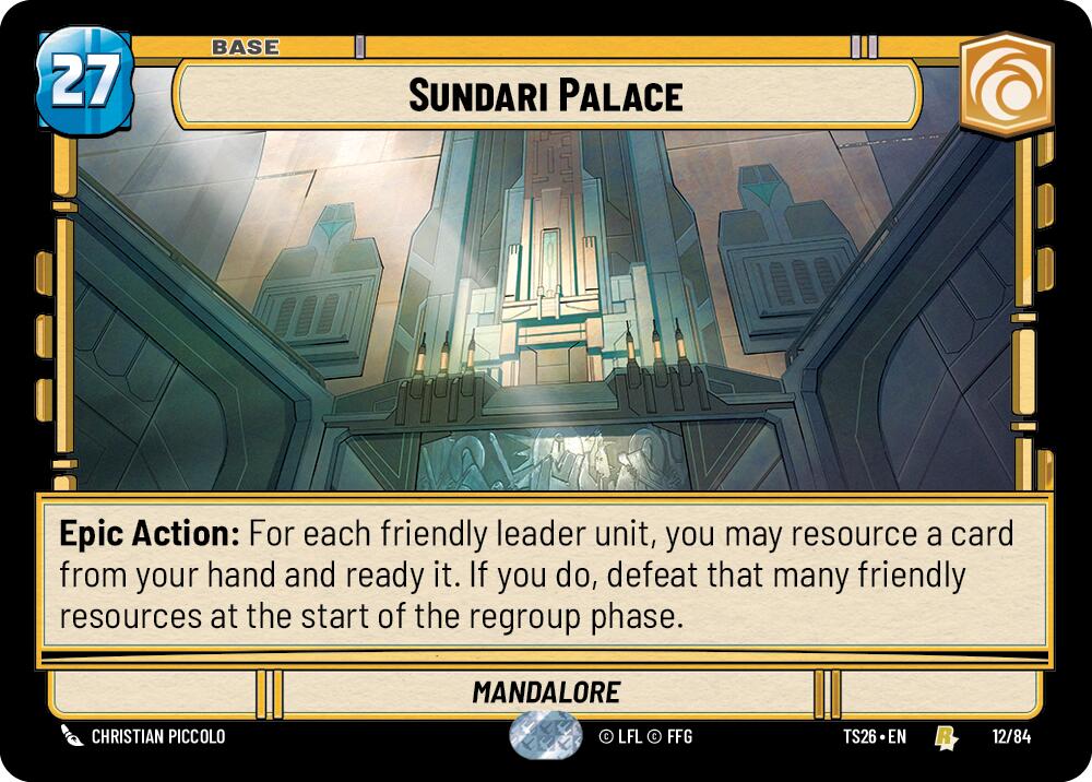 Sundari Palace (12/84) (12/84) [Twin Suns] | Shuffle n Cut Hobbies & Games