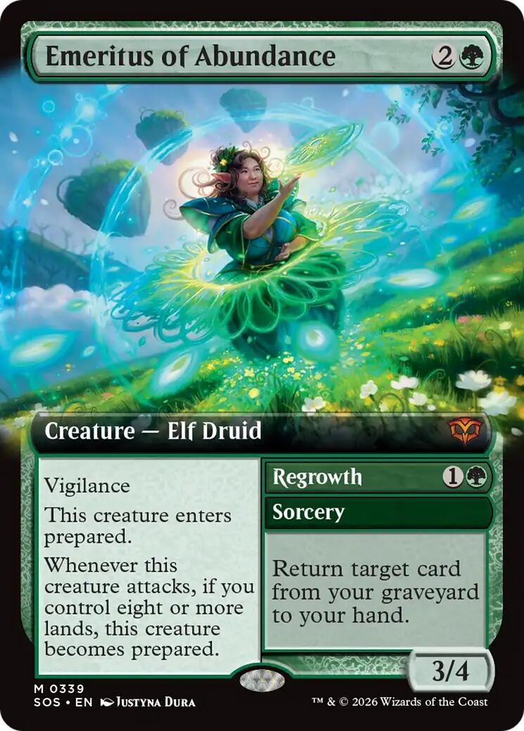 Emeritus of Abundance (Extended Art) [Secrets of Strixhaven] | Shuffle n Cut Hobbies & Games