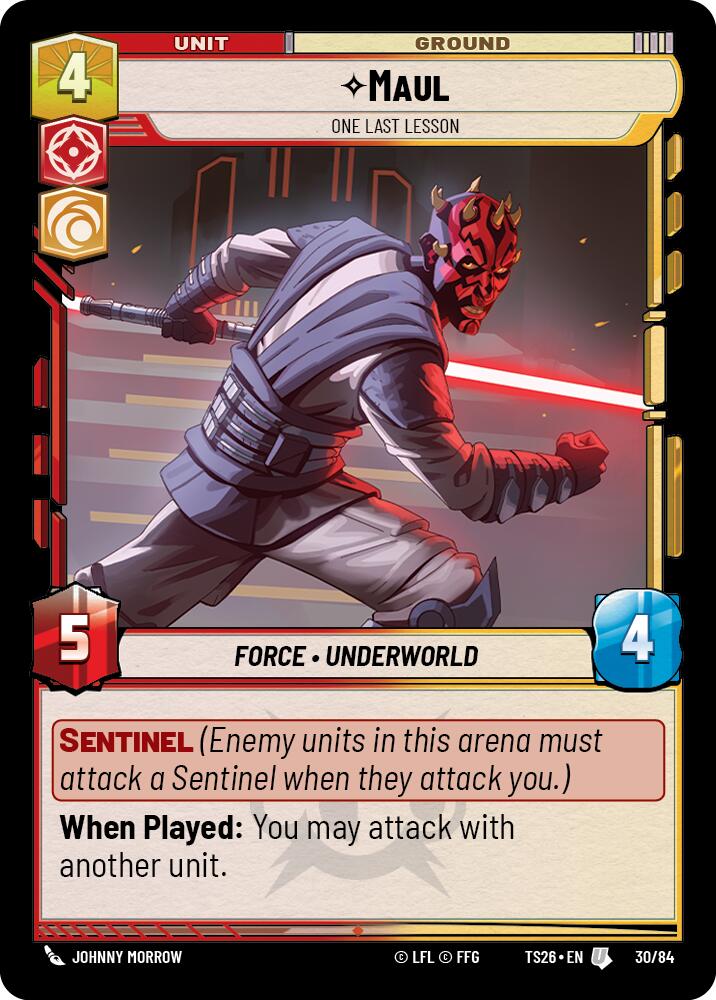 Maul - One Last Lesson (30/84) (30/84) [Twin Suns] | Shuffle n Cut Hobbies & Games
